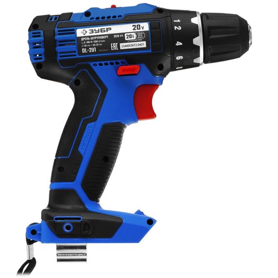 Аккумуляторная дрель-шуруповерт ЗУБР Профессионал DL-201-42
