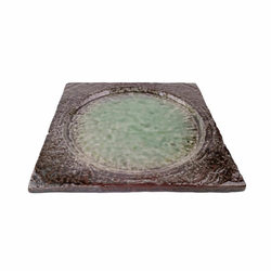 Тарелка для закусок 16х16см Roomers Tableware green 162802-2