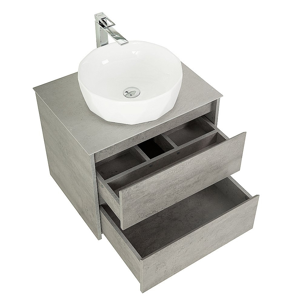 Тумба с раковиной и столешницей BelBagno KRAFT 70 Cemento Grigio