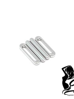 Застежка 10 мм, серебро, Италия