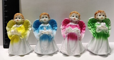 Ангел керамический цветной 6,6 см (АА-2) (Сев)