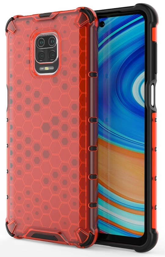 Красный чехол для смартфона Xiaomi Redmi Note 9s и 9Pro от Caseport, серия Honey