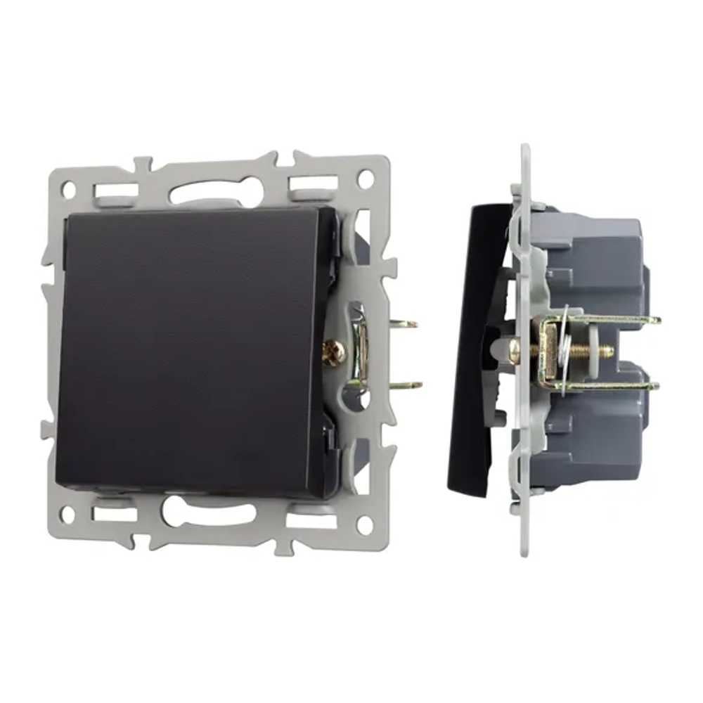 Механизм выключателя одноклавишный перекрёстный SWT-MKX1-PL-BK (250V, 16A) (Arlight, -) 043719