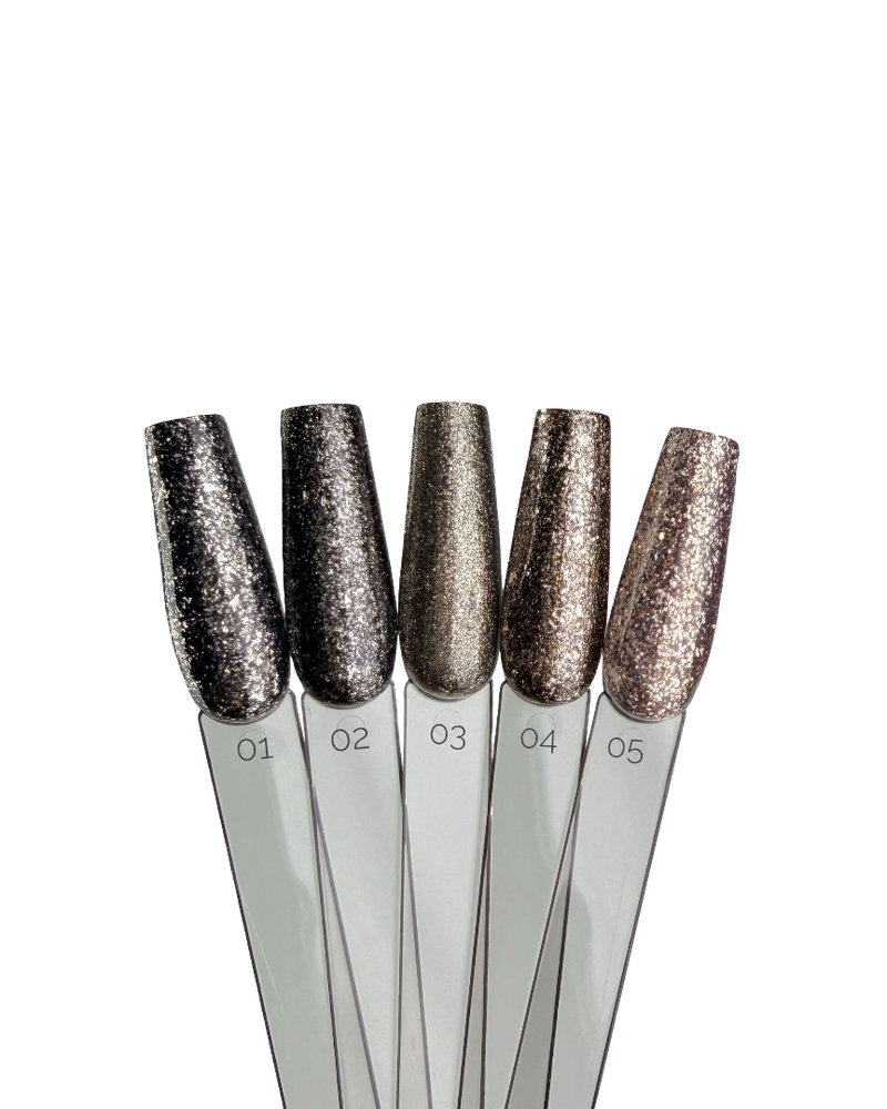 Гель-лак Искорка темное золото 04 Pink House 10мл