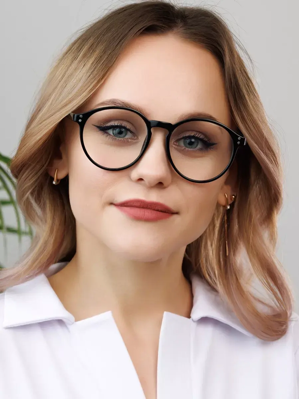 Очки для компьютера имиджевые защитные прозрачные нулевки