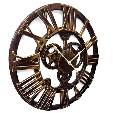 Настенные часы-скелетон Castita CL-51-Skeleton-Wood