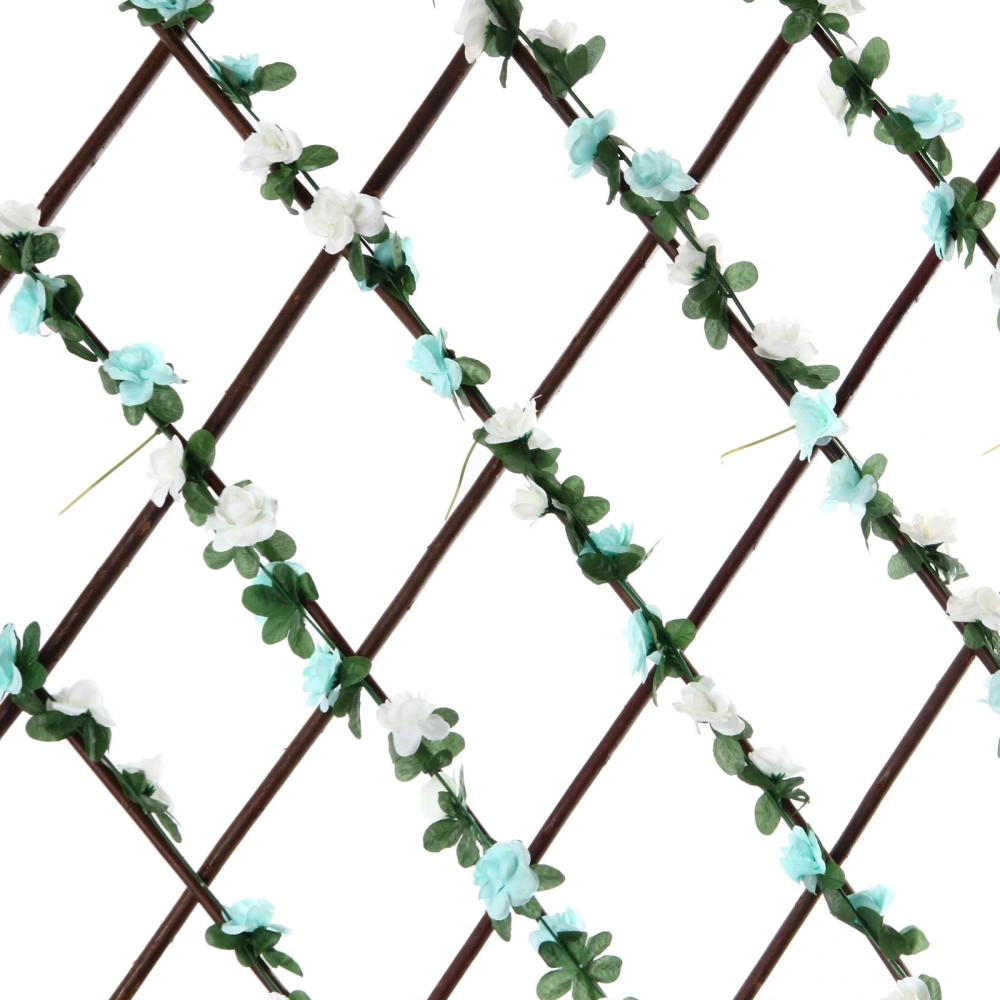 Забор декоративный «Цветочная изгородь» при ширине 2 м высота 0,95 м (h-1,2м в сложенном), Зеленый