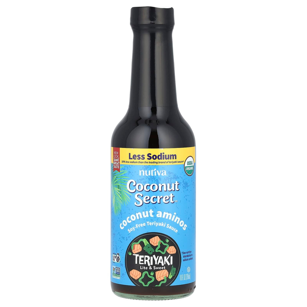 Coconut Secret, Coconut Aminos, терияки, легкое и сладкое, 296 мл (10 жидк. унц.)