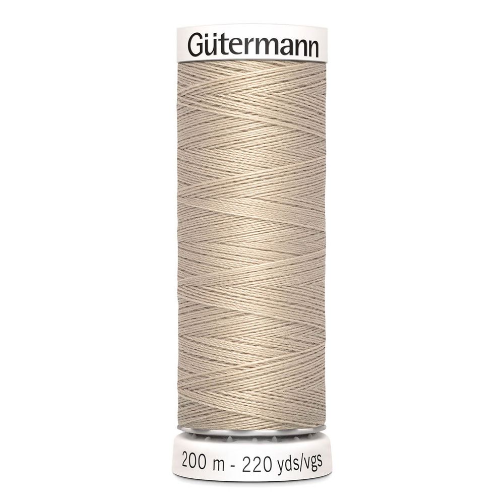 Нитки универсальные Gutermann Sew-all 100 (200 метров), 5 кат. | 722 св.бежевый