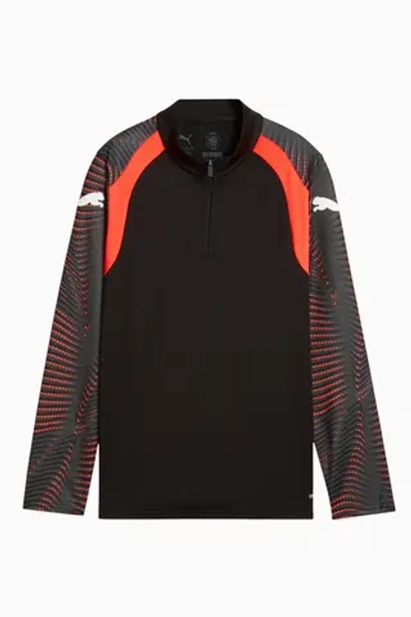 Кофта Puma individualFINAL 1/4 Zip Top Junior - черный