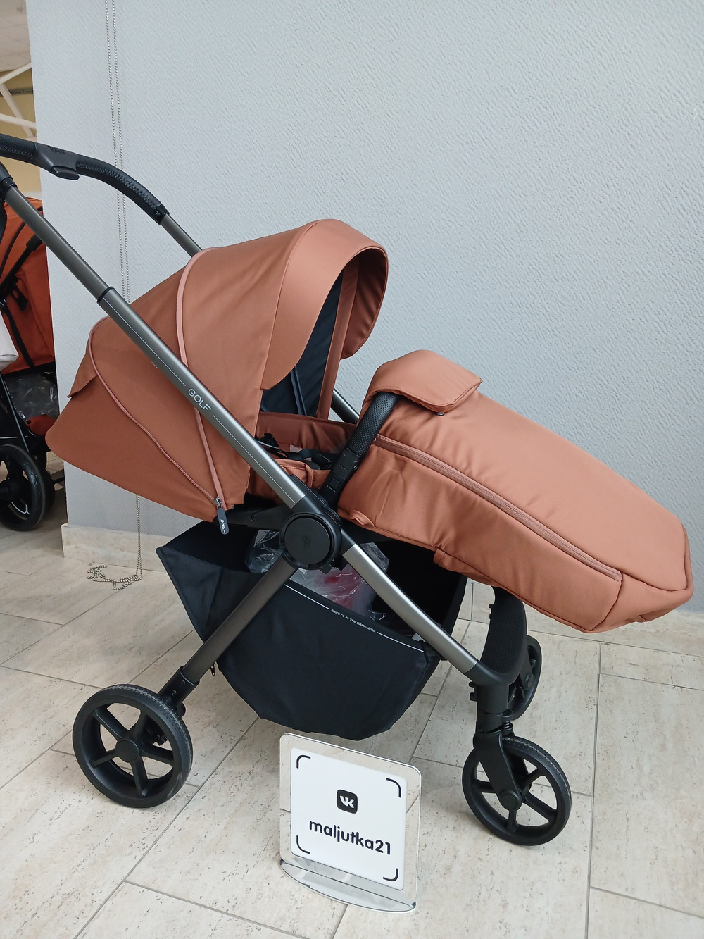 Коляска детская RANT "GOLF" RA101 Maroon Brown