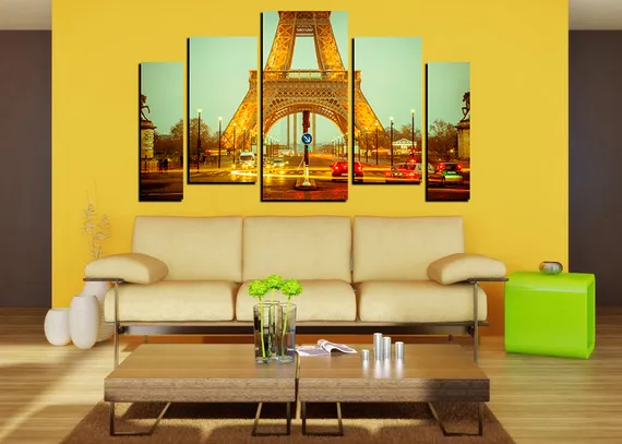 Модульная картина "Центр Парижа"