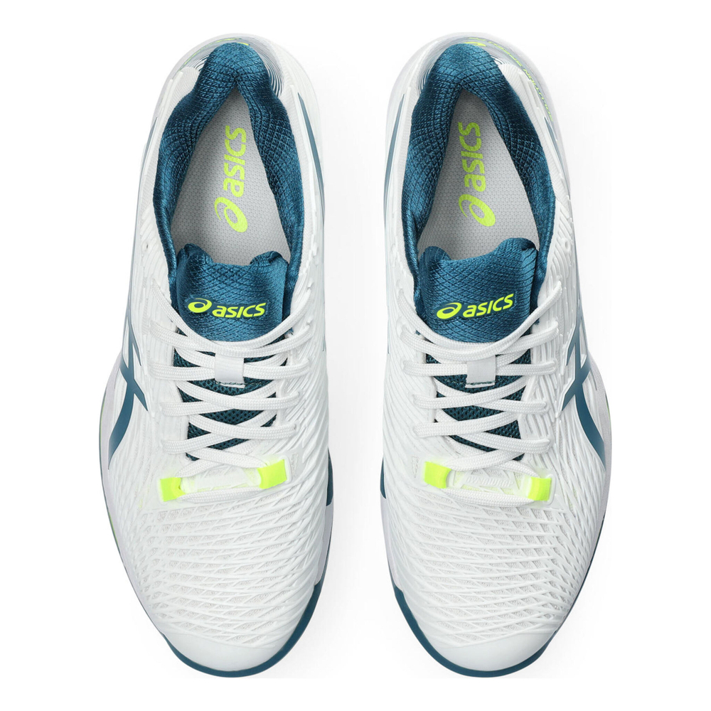 Мужские теннисные кроссовки ASICS Solution Speed FF 2 Clay Court Shoe Men - White, Petrol