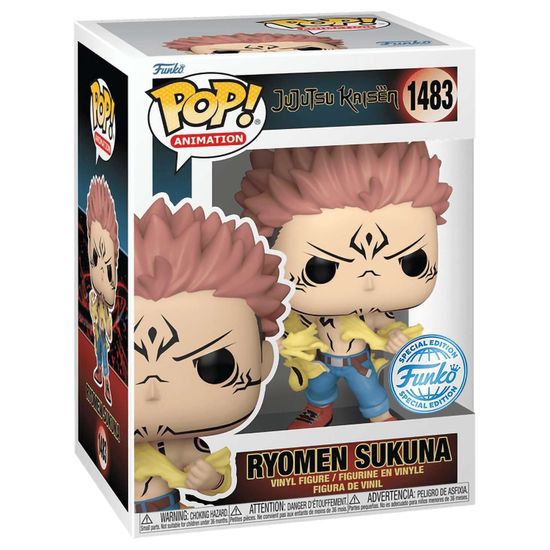 Фигурка Funko POP! Animation Jujutsu Kaisen Ryomen Sukuna Tearing Shirt (Exc) (1483) 73774 / Фигурка Фанко ПОП! по мотивам аниме "Магическая битва", Рёмен Сукуна