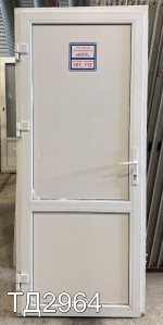 Дверь пластиковая входная Б/У 2060(в) x 870(ш)