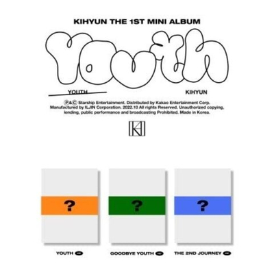 Альбом KIHYUN - YOUTH 1st Mini Album 3 Version SET