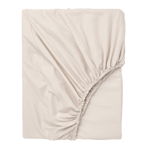 DVALA ДВАЛА Простынь на резинке 90х200 см, бежевая