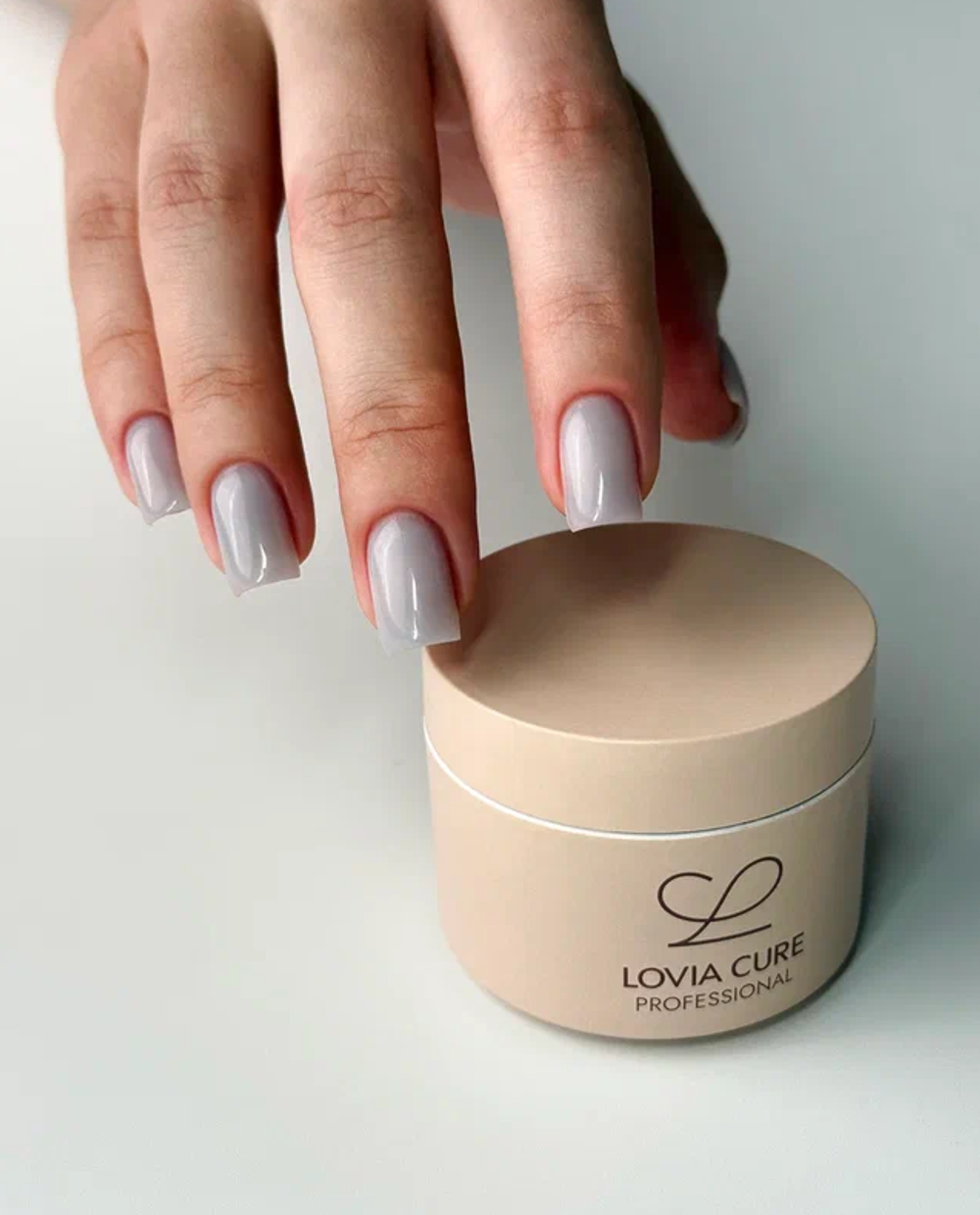 Lovia Cure Nail Care Gel 10 - Гель моделирующий темно-серый, 15 мл2