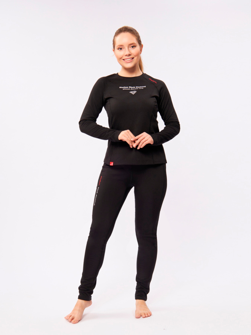 Термобелье комплект Alaskan Black Diamond женский XL черный