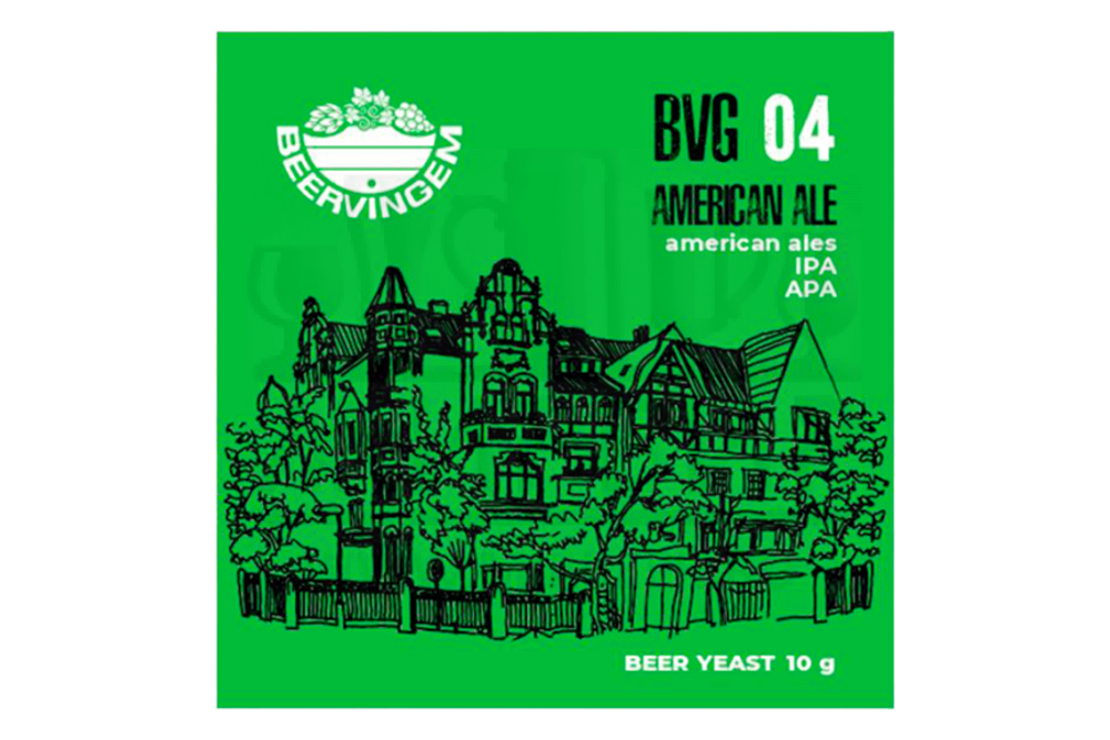 Дрожжи Beervingem для охмеленного пива "American Ale BVG-04", 10 г