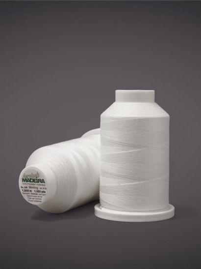 Нитки швейные Madeira aerolock №125 Col. 8010 белый (1200 м)