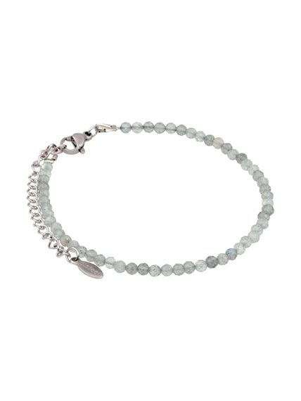 Фото браслет из лабрадора 2028/3_лабрадор на белом фоне анфас