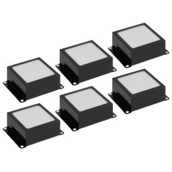 Светильник светодиодный ЭРА Грильято Домино SPO-651-3-4K-B8 8Вт 4000К 84х84мм GL15 100х100 черный | Светильники с внутренним драйвером