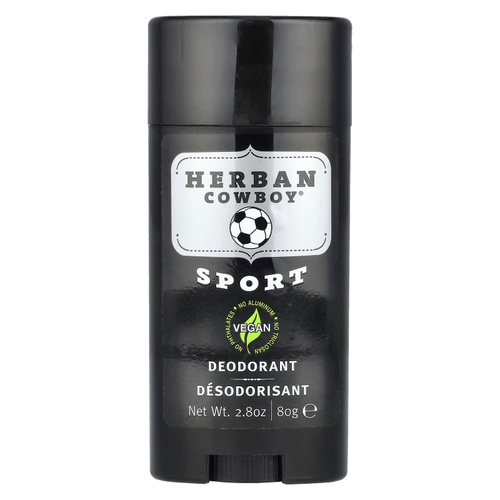 Herban Cowboy, Спортивный дезодорант, 80 г (2,8 унции)