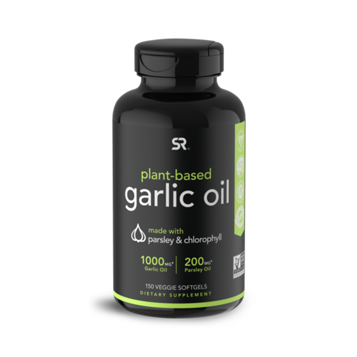 Чесночное масло с петрушкой, Garlic Oil, Sports Research (150 капсул)