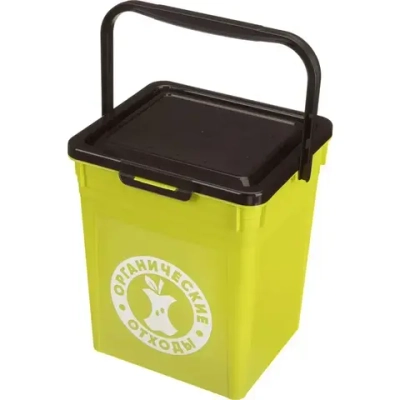 КОНТЕЙНЕР ДЛЯ МУСОРА 235Х210Х252 ММ, 8Л (Зеленый)