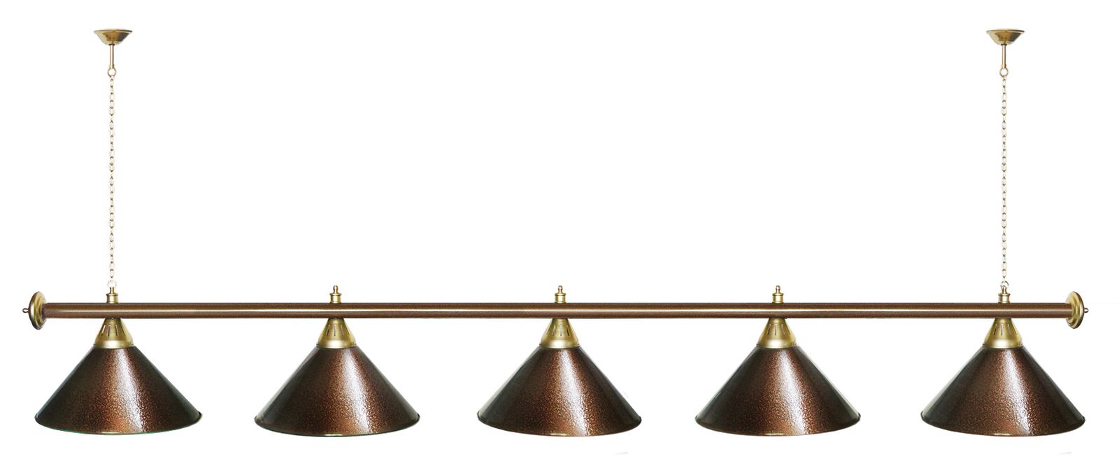 Лампа STARTBILLIARDS 5 пл. (плафоны золотые,штанга золотая,фурнитура золото) фото №73