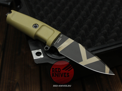 Нож Extrema Ratio Shrapnel OG А+++ V.2026 - песочная рукоять, клинок камо