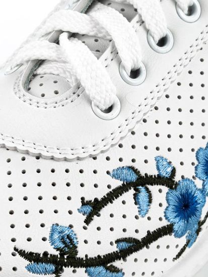 Туфли "Весна" жен. 72-11 (белый/цветоч. принт)