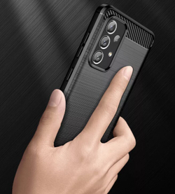 Мягкий защитный чехол для смартфона Samsung Galaxy A73 5G с 2022 года, серия Carbon от Caseport