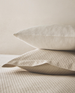 Zara Home наволочка декоративная из хлопка, бежевый · 1163/007