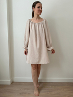 Ночная сорочка с рукавом Джейн, Бежевый