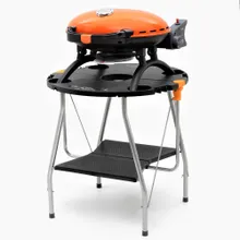 Портативный газовый гриль O-grill 500MT bicolor black-orange + адаптер А, 1 горелка