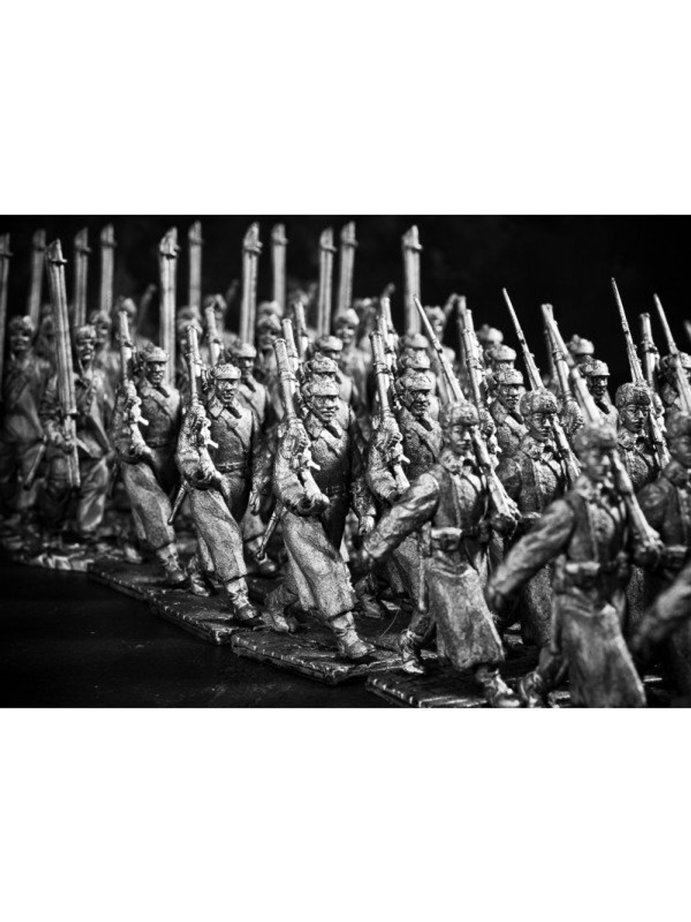 Оловянный солдатик Лыжник РККА парад 1941 года