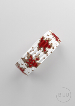 Схема PEYOTE, Схема браслета мозаичное плетение, узор из Miyuki Delica 11/0, файл PDF, №414