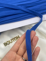 Шнур синий плоский метражом 12 мм