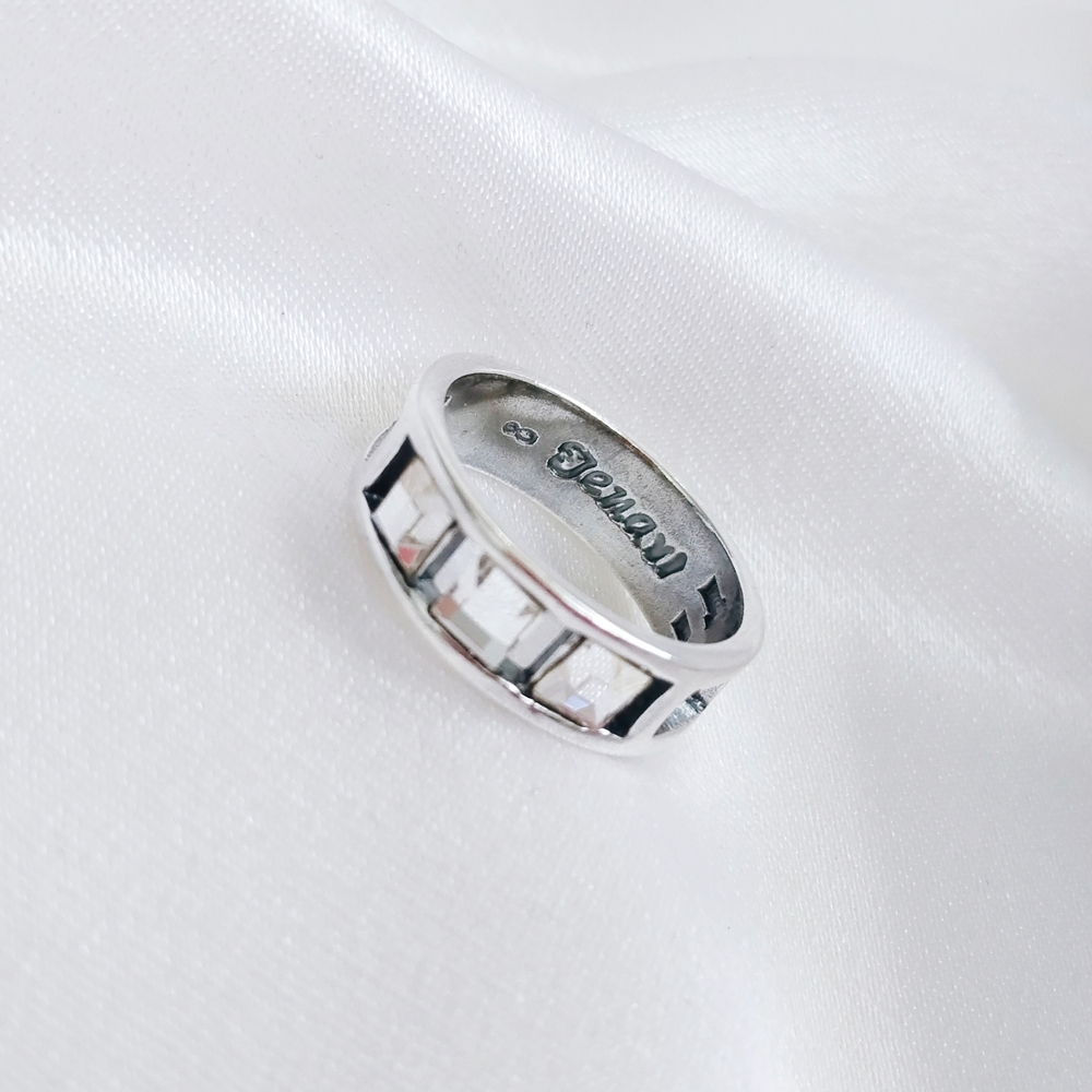 "Салокс"  кольцо в серебряном покрытии из коллекции "Quadro" от Jenavi