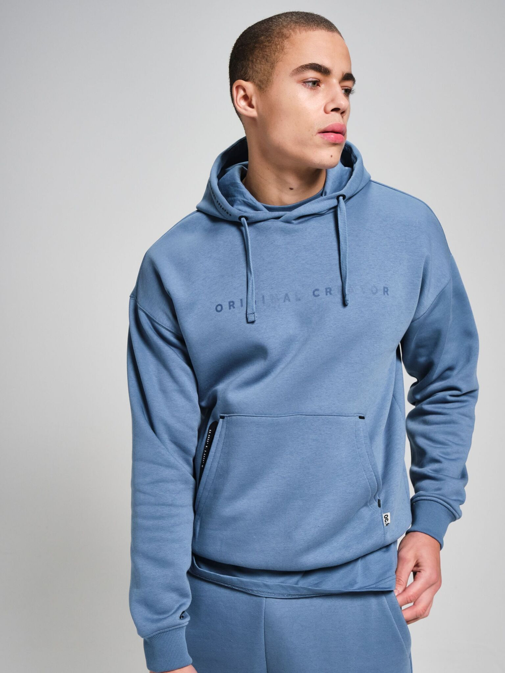 Худи мужское ORIGINAL CREATOR OVERHEAD HOODIE, Светло-синий