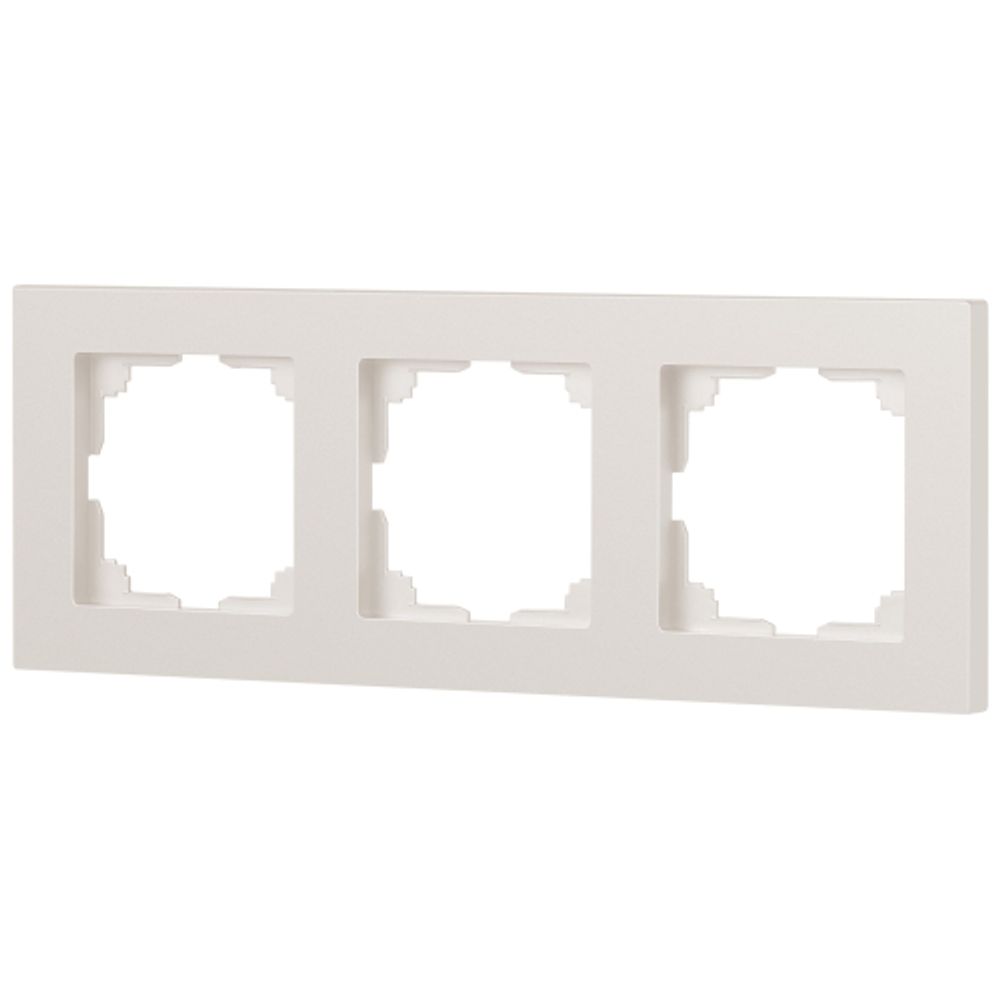 Рамка для розеток и выключателей Intro Accent 6-503-06 на 3 поста, СУ, перламутр | Intro
