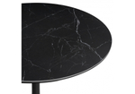Керамический стол Woodville Тулип 90х74 черный мрамор,  черный, ножки черные
