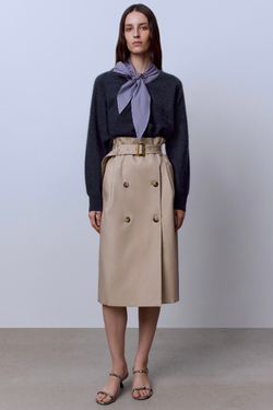 Юбка на запах с поясом