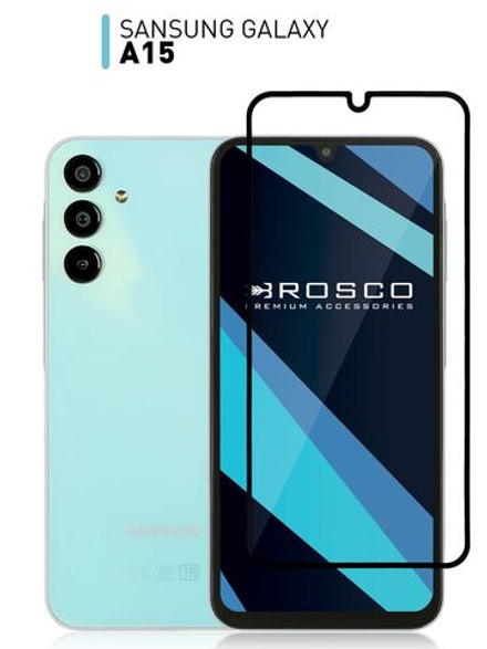 Защитное стекло ROSCO для Samsung Galaxy A15 (арт.SS-A15-FSP-GLASS-BLACK )