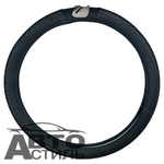 Оплетка на руль круглая Coolpart DIAMOND 50  (38*38) лебедь к/з черный/черный СТРАЗЫ L2088BL-BL