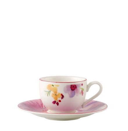Villeroy & Boch Чашка с блюдцем Mariefleur 80 мл для эспрессо 10-4100-1420+10-4100-1430