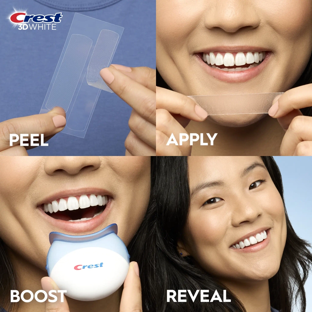Отбеливающие полоски для зубов Crest 3D Whitestrips Professional Express White Light (Hour Light)