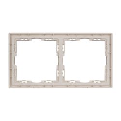 Рамка пластиковая FRM-NOBE-SFPL-2-CA (Arlight, Кашемир) 059456